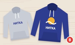 толстовки и свитшоты с принтом для швейного производства
